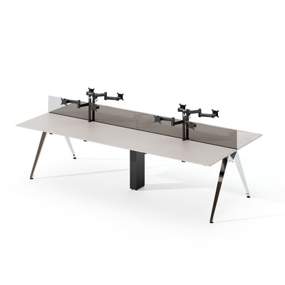 Custom Team Desk - Minimalist Design with Multifunctional Storage Options