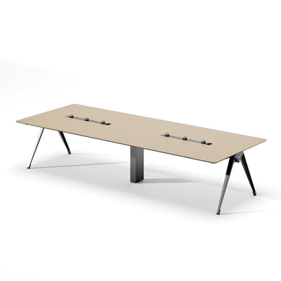 Minimalist Conference Table - Custom Sizable Meeting Desk with Smart Storage