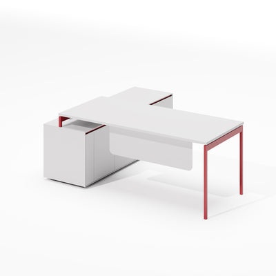 CEO Desk - Geometric Command Workstation for Corporate Spaces