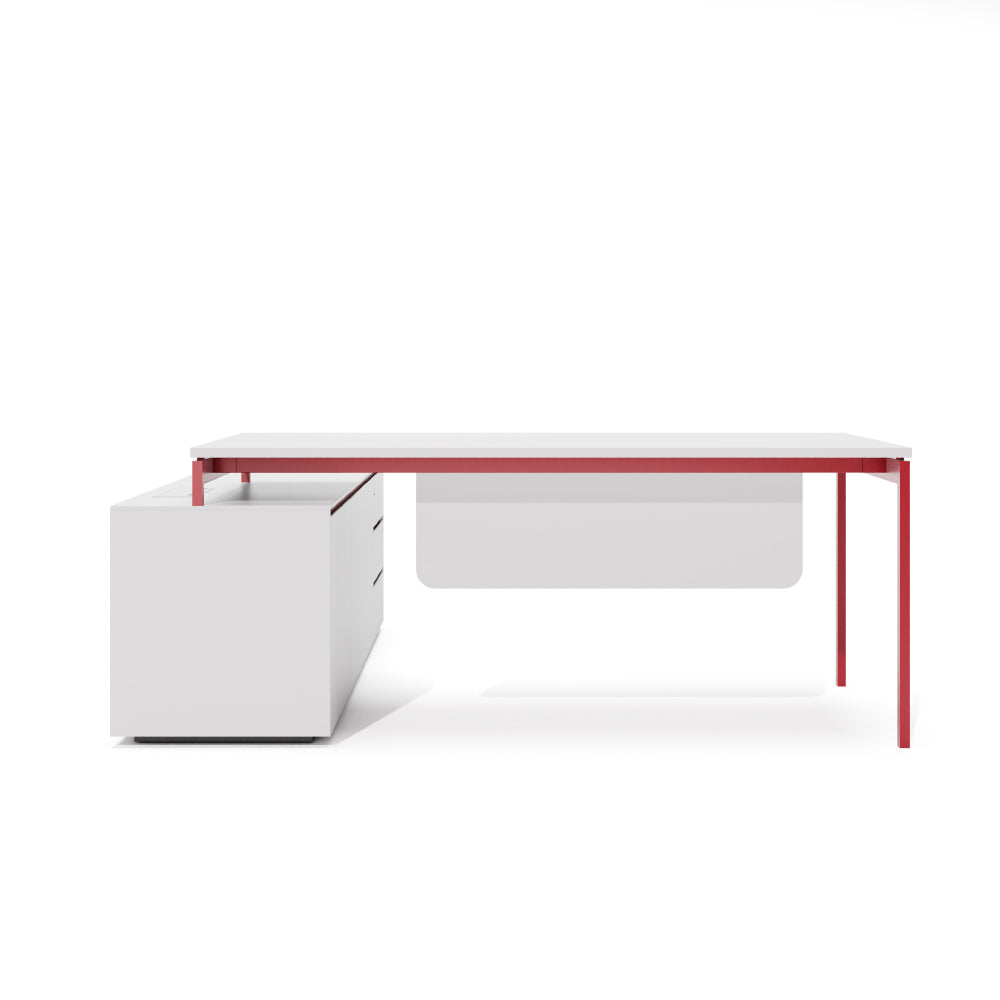 CEO Desk - Geometric Command Workstation for Corporate Spaces