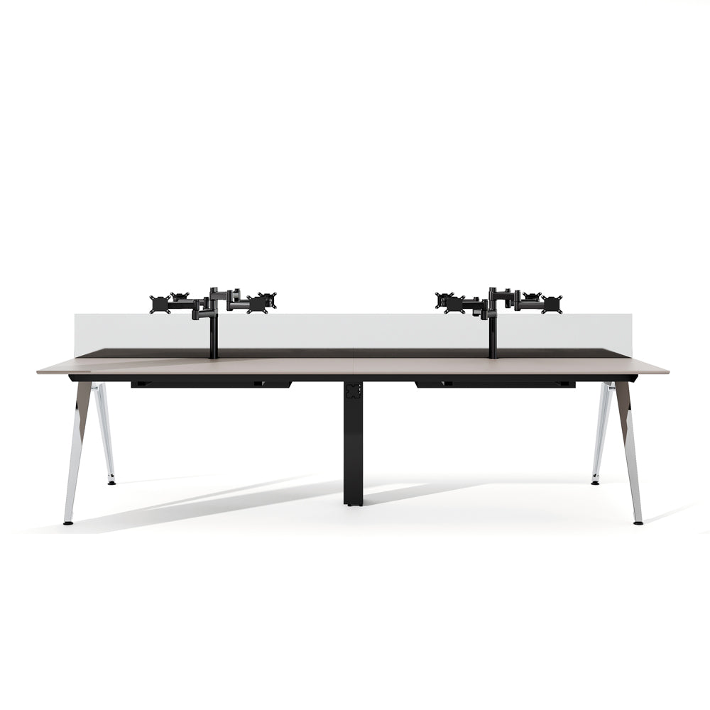 Custom Team Desk - Minimalist Design with Multifunctional Storage Options