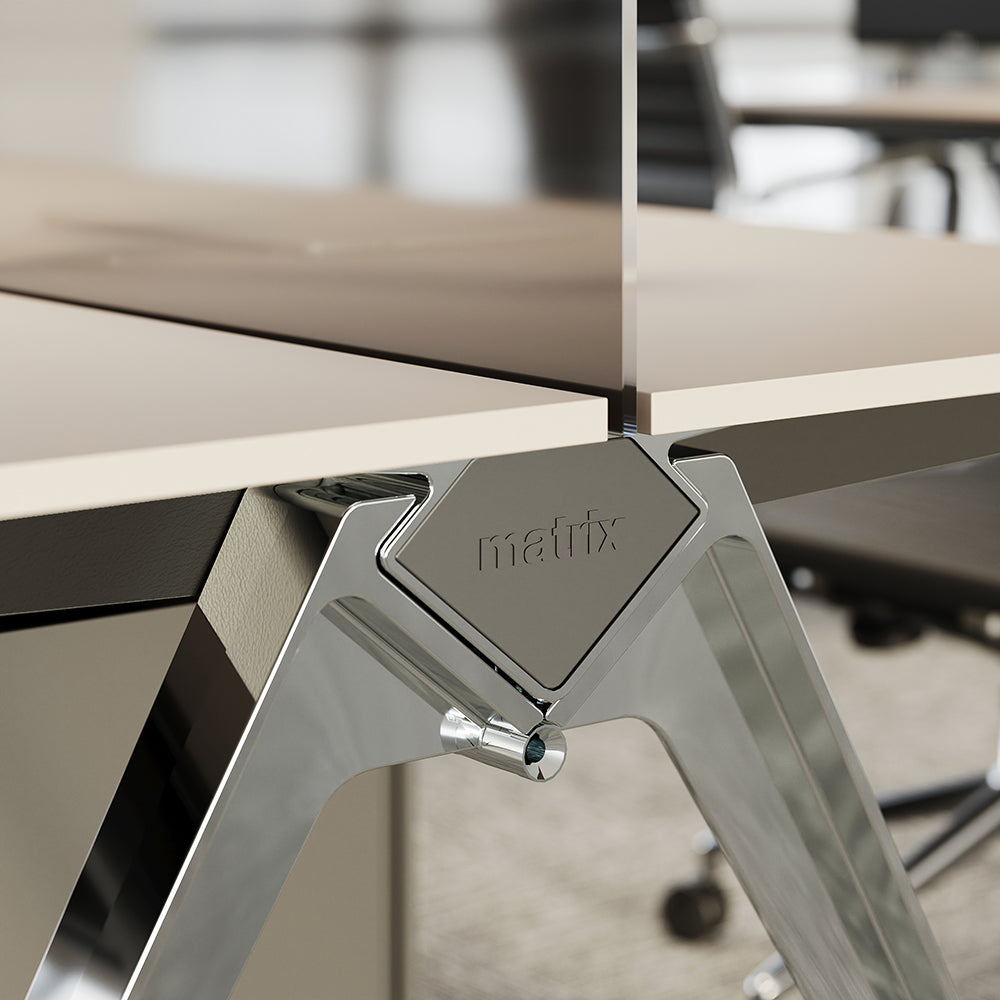 Custom Team Desk - Minimalist Design with Multifunctional Storage Options