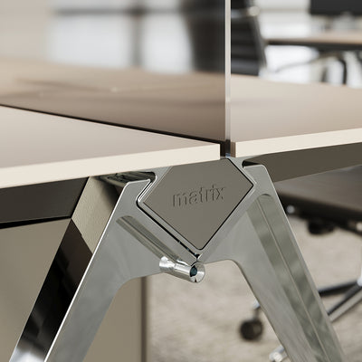 Custom Team Desk - Minimalist Design with Multifunctional Storage Options