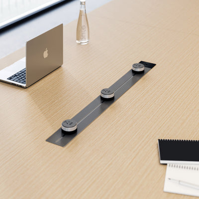Minimalist Conference Table - Custom Sizable Meeting Desk with Smart Storage