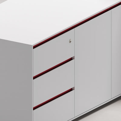 CEO Desk - Geometric Command Workstation for Corporate Spaces