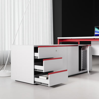 CEO Desk - Geometric Command Workstation for Corporate Spaces