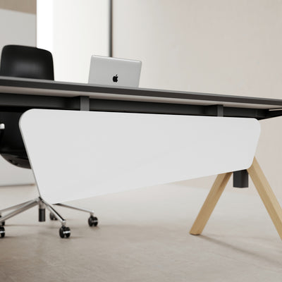 Manager Desk: Built-In Storage & Modern Design