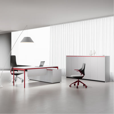 CEO Desk - Geometric Command Workstation for Corporate Spaces
