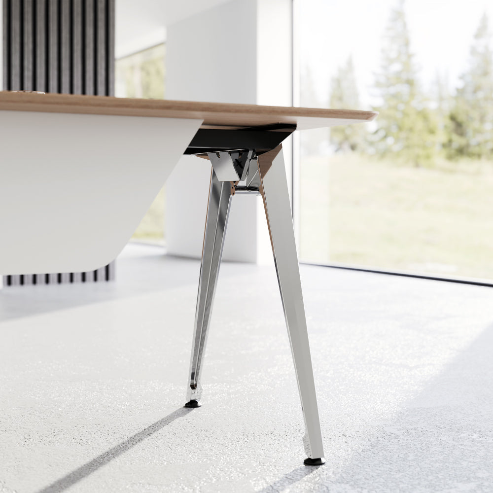 Modular L-Shaped Executive Desk with Smart Storage