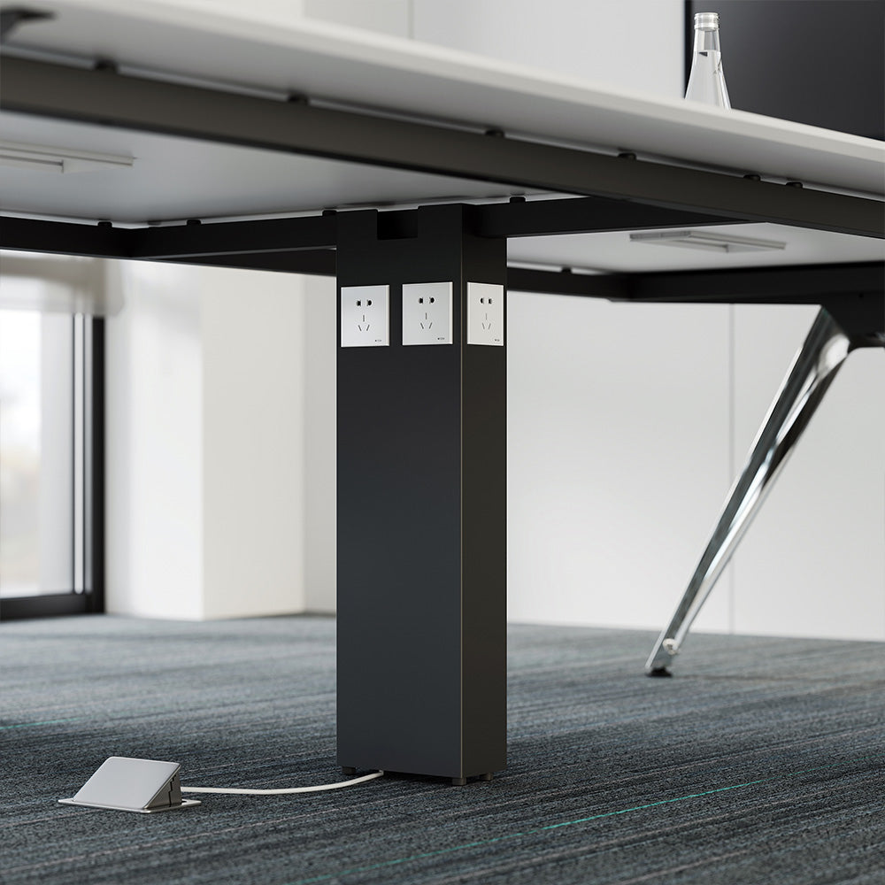 Customizable Conference Table - Modular Modern Meeting Table with Cable Management