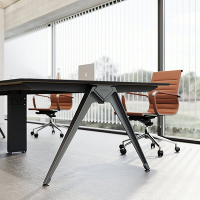 Minimalist Conference Table - Custom Sizable Meeting Desk with Smart Storage