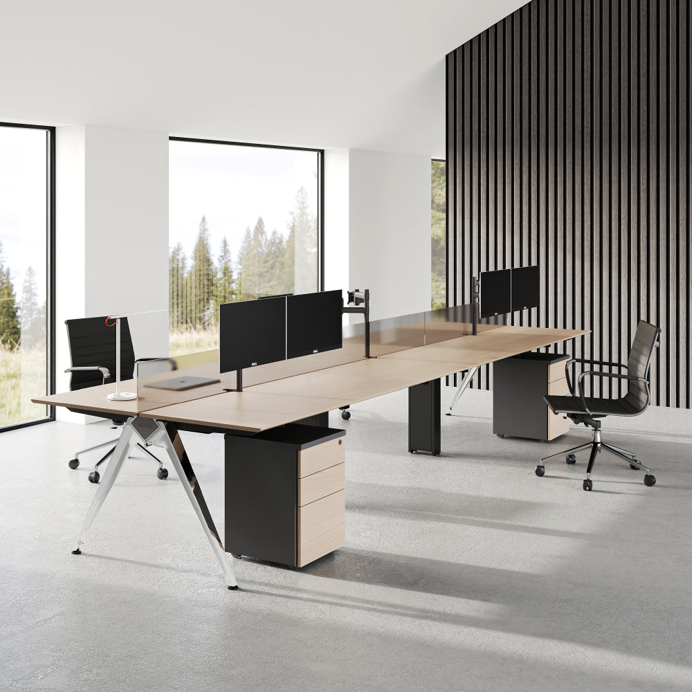 Customizable Modular Desk - Minimalist Multifunctional Office Workstation