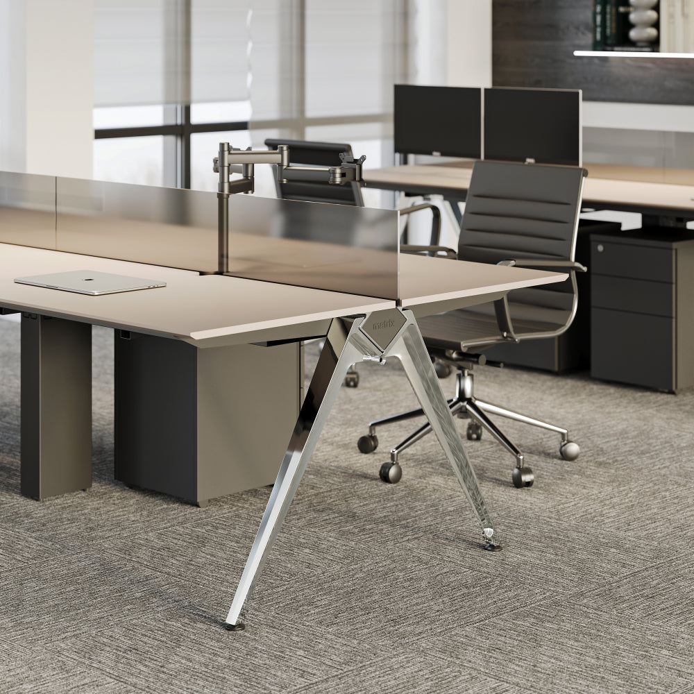 Custom Team Desk - Minimalist Design with Multifunctional Storage Options