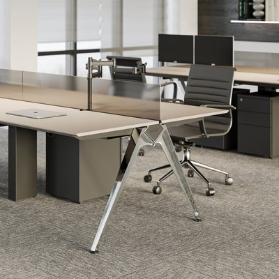 Custom Team Desk - Minimalist Design with Multifunctional Storage Options