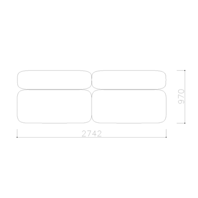 Modular Office Lounge Sofa Set - Mix & Match Different Units for Custom Layouts