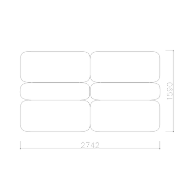 Modular Office Lounge Sofa Set - Mix & Match Different Units for Custom Layouts