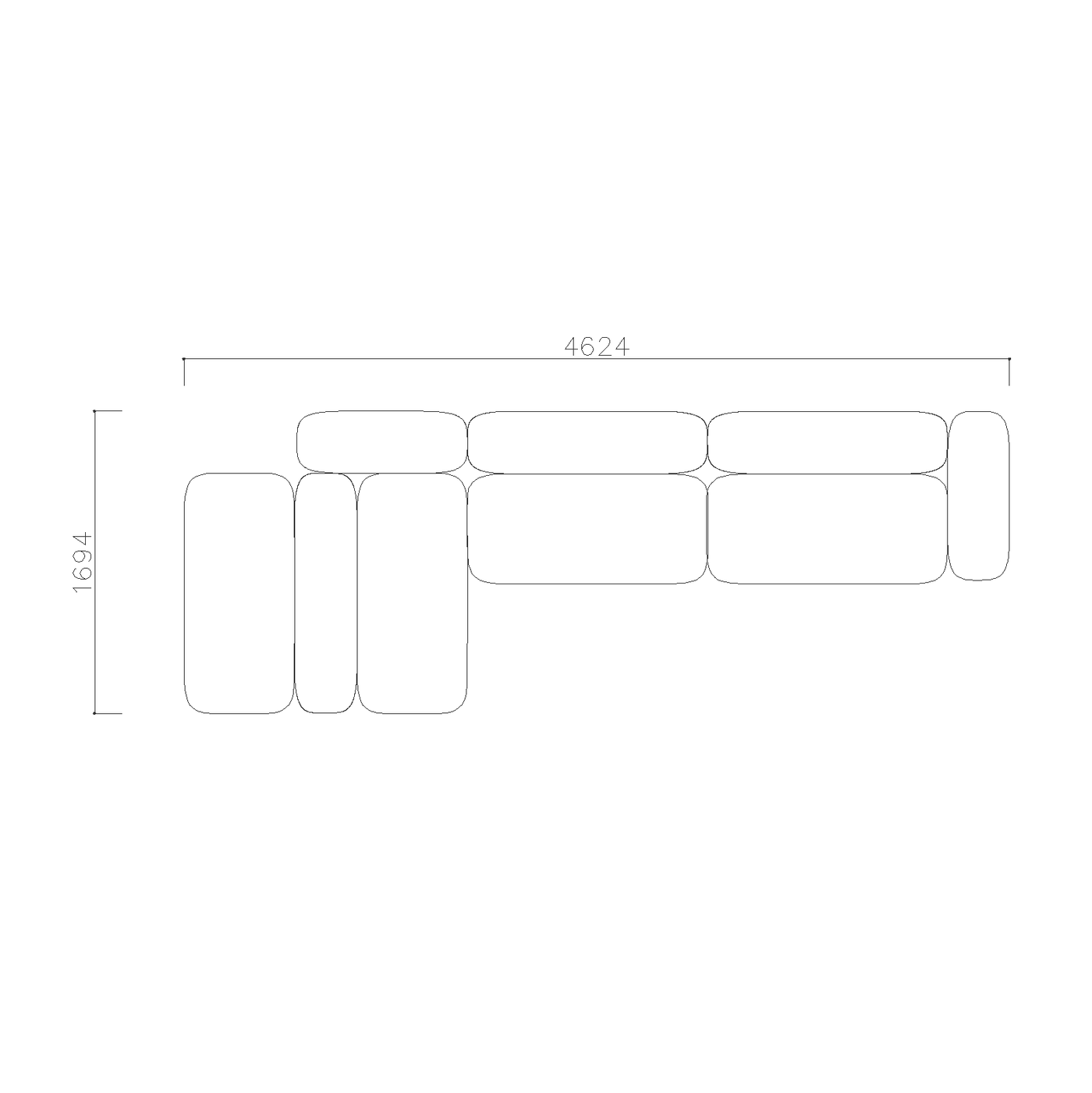 Modular Office Lounge Sofa Set - Mix & Match Different Units for Custom Layouts