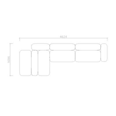 Modular Office Lounge Sofa Set - Mix & Match Different Units for Custom Layouts