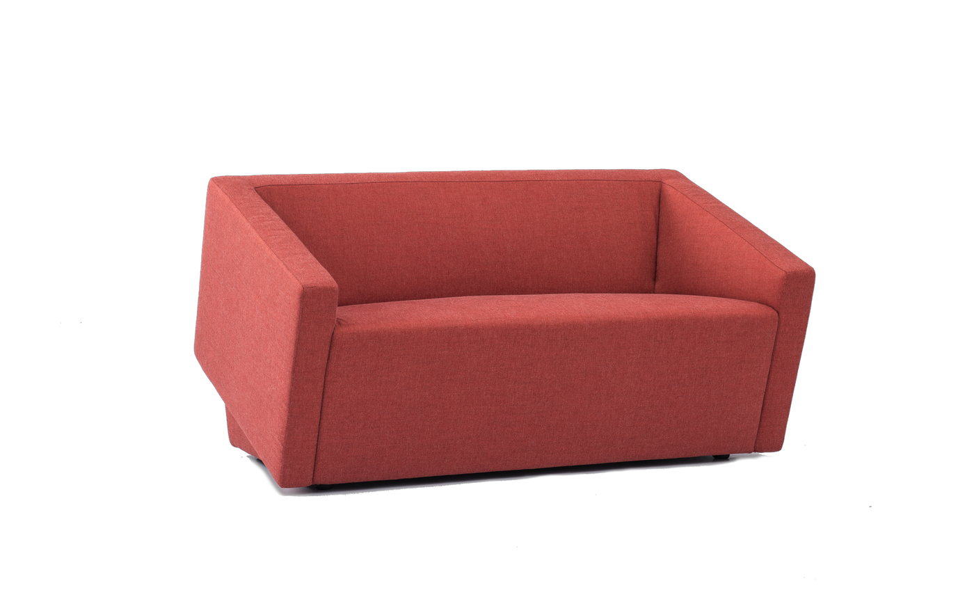 Cubist Office Sofa - Architectural Lounge Chair with Bold Geometric Lines