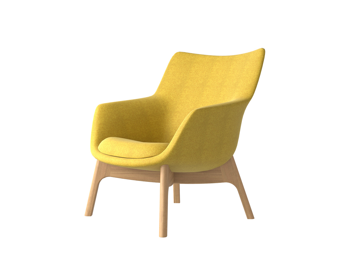 Living Room Lounge Chair - Oversized Reading Armchair with Side Pocket
